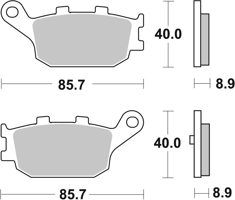 Pastillas de freno sinterizadas Brembo 07053XS