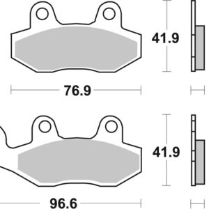 Pastillas de freno sinterizadas de competición Brembo 07YA21SX