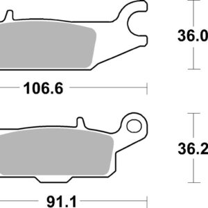 Pastillas de freno sinterizadas de competición Brembo 07YA51SX