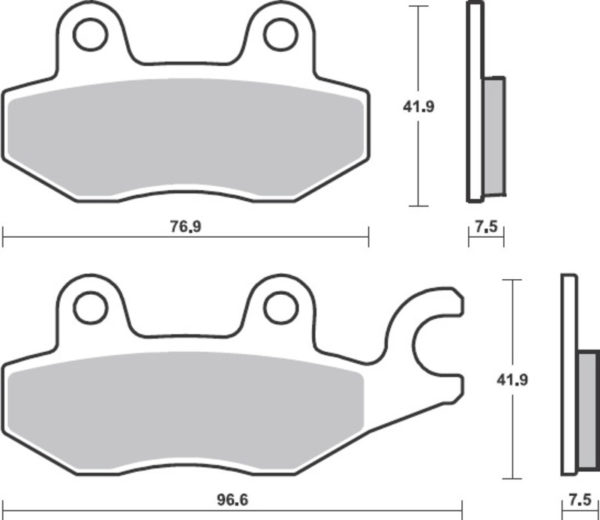 BREMBO Street Pastillas de Freno de Metal Sinterizado - 07KA31SA
