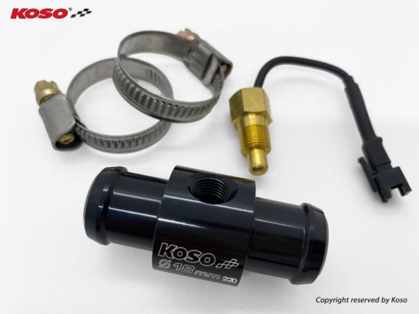 Adaptador para sensor temperatura de agua KOSO Ø18mm  BG018B00