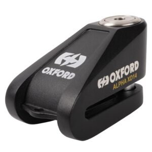Candado de disco OXFORD Alpha XD14 - Ø14mm negro - Certificado SRA / ART4 / Sold Secure Gold