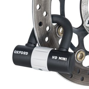 Candado de disco OXFORD HD Mini - Ø14mm negro - Certificado Sold Secure Diamond