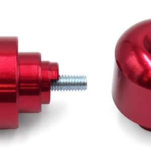 Contrapesos de manillar V PARTS Aluminio Honda Rojo