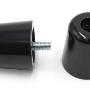 Contrapesos de manillar V PARTS Aluminio Piaggio Negro