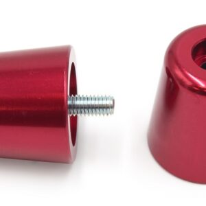 Contrapesos de manillar V PARTS Aluminio Piaggio Rojo