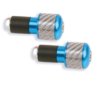Contrapesos de manillar V PARTS Aluminio Ø13,5mm Azul / Carbono