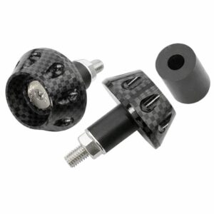 Contrapesos de manillar V PARTS Aluminio universal Carbono