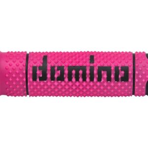 Puños DOMINO FULL GRIP A260 color negro / amarillo fluor