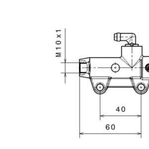 Bomba de freno BREMBO trasero gris Ø11mm
