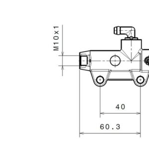 Bomba de freno BREMBO trasero negro Ø13mm