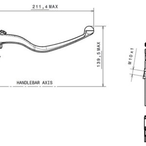 Bomba de freno BREMBO 16x21mm titanio