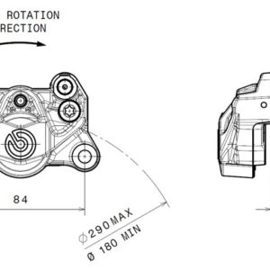 PINZA BREMBO TRASERA 34 - NATURAL 920.B852.93