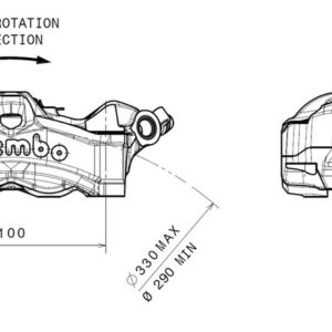 PINZA BREMBO LEFT STYLEMA NEGRO 920.D020.92