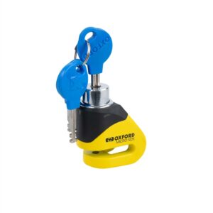 Candado de disco OXFORD XD5 - 5.5mm - Amarillo / Negro