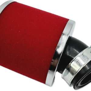 Filtro de aire V PARTS espuma 80x80mm Ø28/35mm inclinado 45° - Rojo