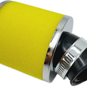Filtro de aire V PARTS espuma 80x80mm Ø28/35mm inclinado 45° - Amarillo