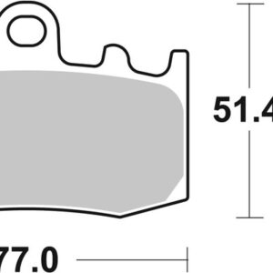 Pastillas de freno sinterizadas racing BREMBO 07BB26SR