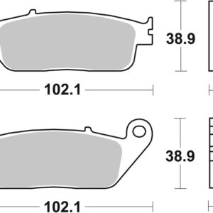Pastillas de freno sinterizadas racing BREMBO 07HO30SR