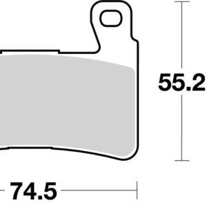 Pastillas de freno sinterizadas racing BREMBO 07HO45SR