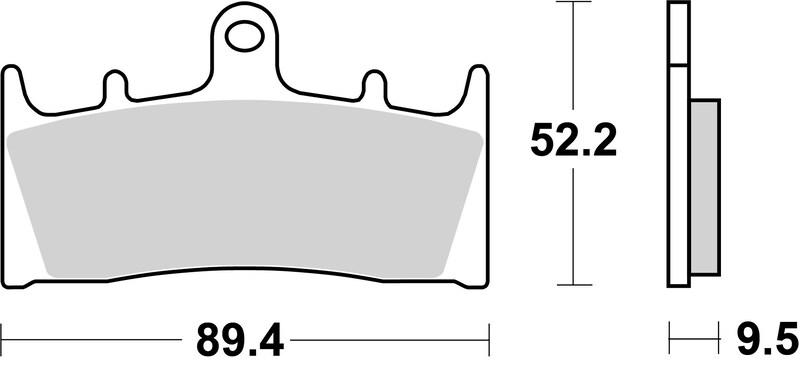 Pastillas de freno sinterizadas racing BREMBO 07SU19SR