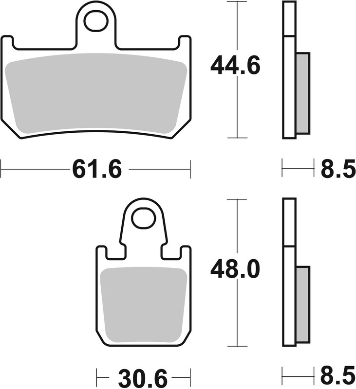 Pastillas de freno sinterizadas racing BREMBO 07YA46SR