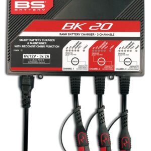 Cargador de bateria inteligente BS Battery BK20 6V/12V 3x2A