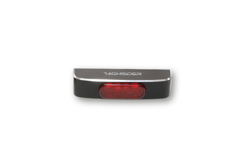 Piloto trasero LED HIGHSIDER pro Conero T2 - cristal rojo - homologado E - 1 pieza