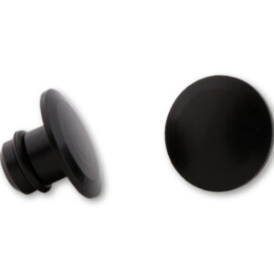 Tapones para rosca retrovisor HIGHSIDER pro M10 - mecanizado CNC - negro