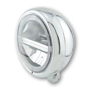 Faro delantero LED HIGHSIDER pro Pecos Type 6 - 5 3/4 inch - cromado - 1 pieza