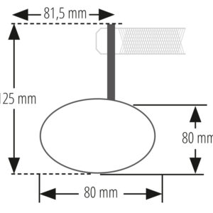 Retrovisor extremo de manillar HIGHSIDER pro Conero-XS corto – cromado – 1 pza