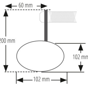 Retrovisor extremo de manillar HIGHSIDER pro Montana-Rim con intermitente LED – 1 pza