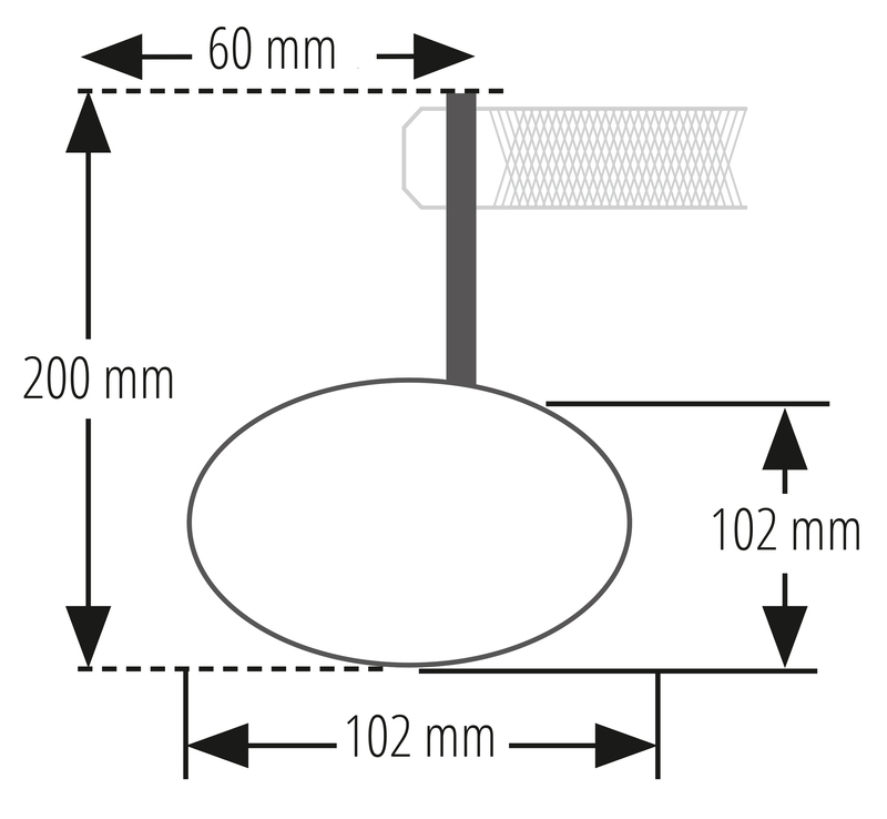 Retrovisor extremo de manillar HIGHSIDER pro Montana-Rim con intermitente LED – 1 pza