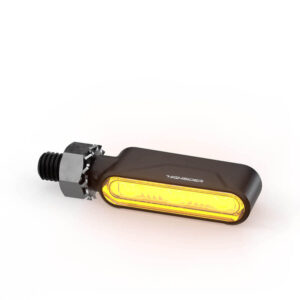 Intermitentes + luz trasera y de freno HIGHSIDER pro Ventura-Trek para extremo de manillar 3en1 – negro mate – pareja