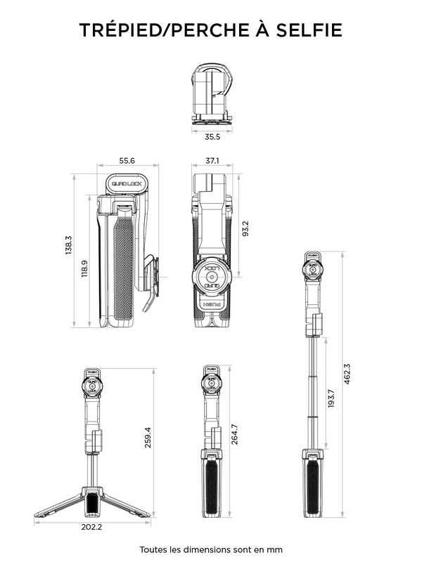 Trípode / palo selfie QUAD LOCK