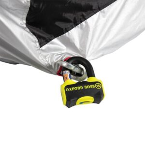 Funda de moto para exterior OXFORD Aquatex - Maxi Scooter 3 ruedas - Negro / Plata - Universal