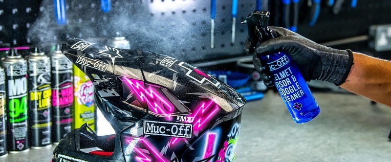 Limpiador antibacteriano de lentes y cascos MUC-OFF Helmet & Visor Cleaner - Spray 30ml