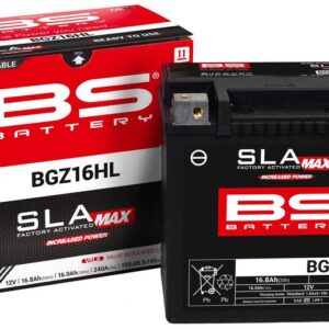 Batería BS BATTERY SLA Max sin mantenimiento activada en fábrica - BGZ16HL