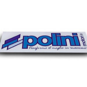 Pegatina rectangular POLINI Blue Line 16x6cm