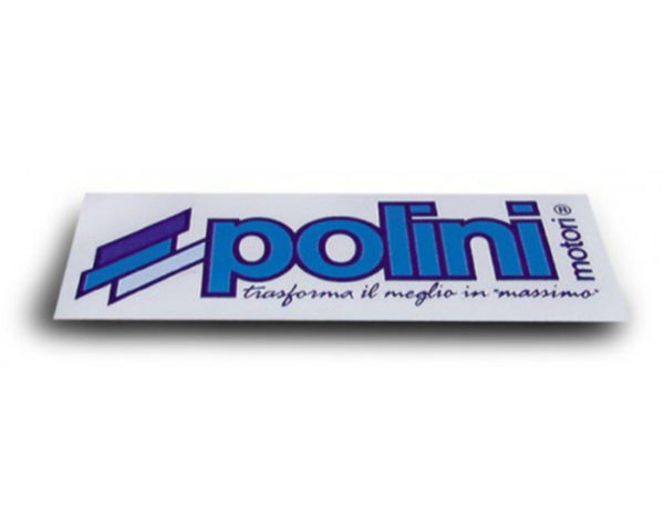 Pegatina rectangular POLINI Blue Line 16x6cm
