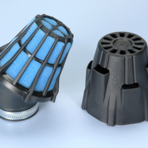 Filtro de aire POLINI Air Box (con tapa de plástico) 30° Ø46mm