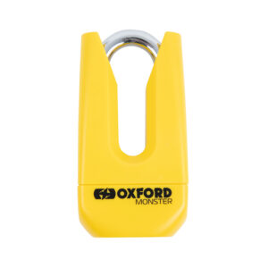 Candado de disco OXFORD Monster - Amarillo - Certificado Sold Secure Gold