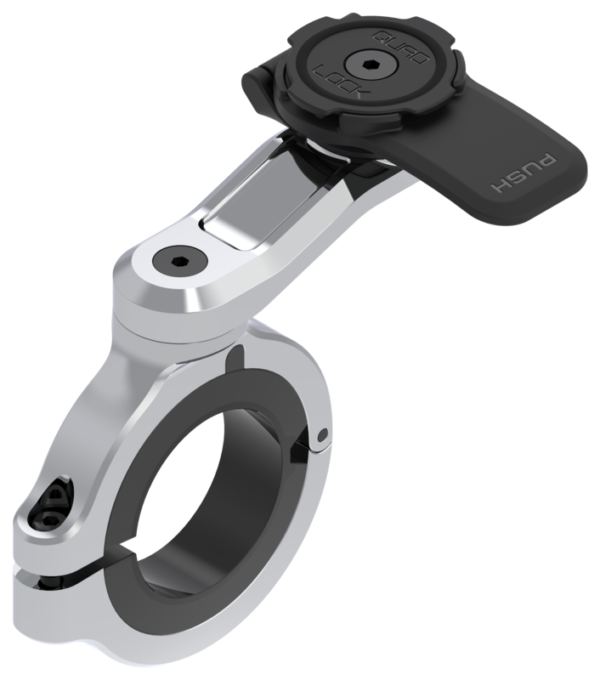Soporte de manillar cromado QUAD LOCK Pro (grande) para manillares FATBAR/Special CUSTOM