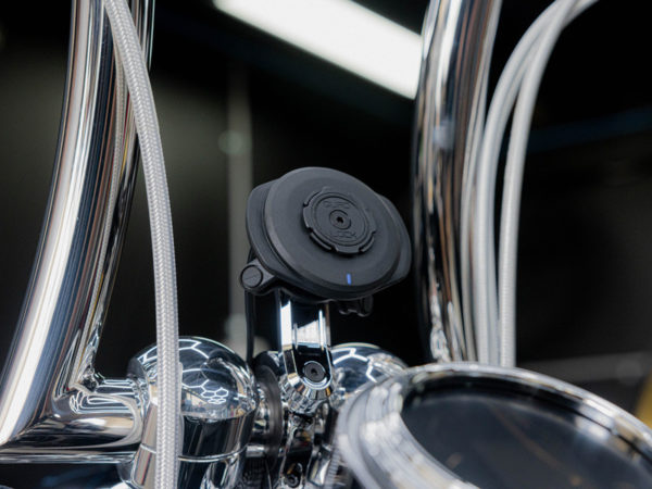 Soporte de manillar cromado QUAD LOCK Pro (grande) para manillares FATBAR/Special CUSTOM