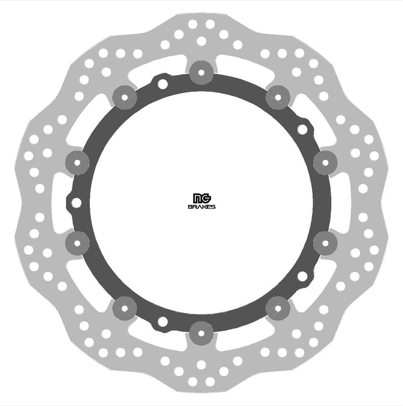 Disco de freno NG BRAKES ondulado flotante – Llanta de radios 2313XG