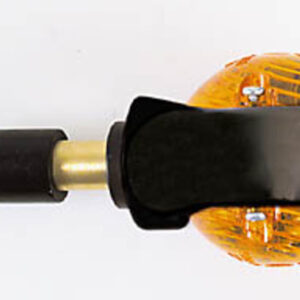 Intermitente para manillar HIGHSIDER smart Ochsenauge - cristal naranja - homologado E - Pareja