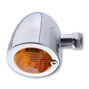 Intermitente HIGHSIDER smart Bullet Flat - cristal naranja - homologado E - 1 pieza