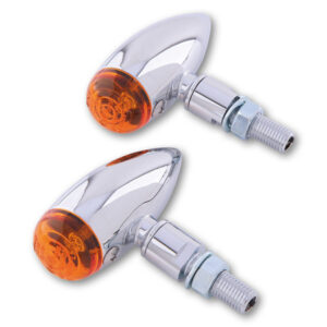 Intermitente HIGHSIDER smart Micro-Bullet - cristal naranja - homologado E - Pareja