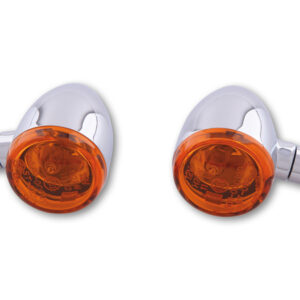 Intermitente HIGHSIDER smart Bullet Light - cristal naranja - homologado E - Pareja