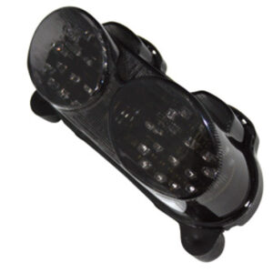 Piloto trasero LED HIGHSIDER smart estilo Kawasaki - cristal ahumado - homologado E - 1 pieza